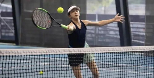 田亮女儿参加职业网球比赛