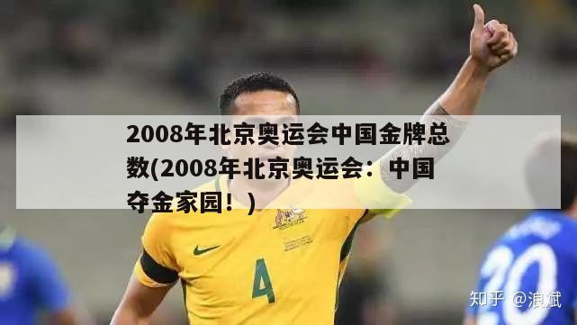 2008年北京奥运会中国金牌总数(2008年北京奥运会：中国夺金家园！)